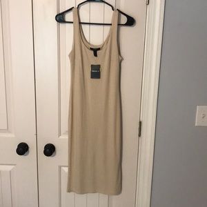 H&M beige Body Con dress, great for maternity